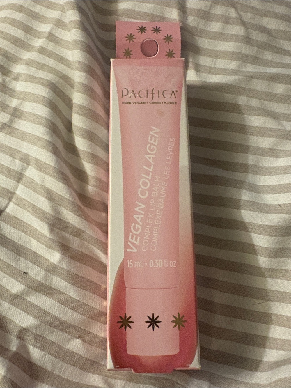 Pacifica Vegan Collagen Lip Balm — Pale Pink Hydrating Balm